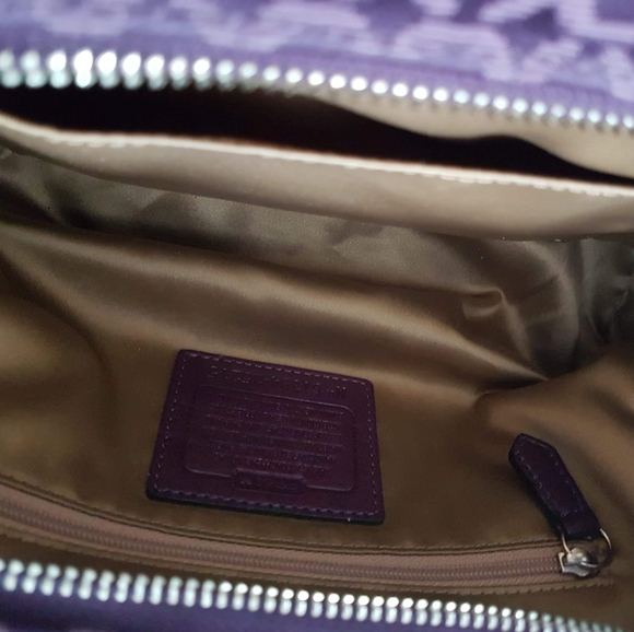 COACH Madison Needlepoint OP Art Madeline Satchel - Picture 5 of 6